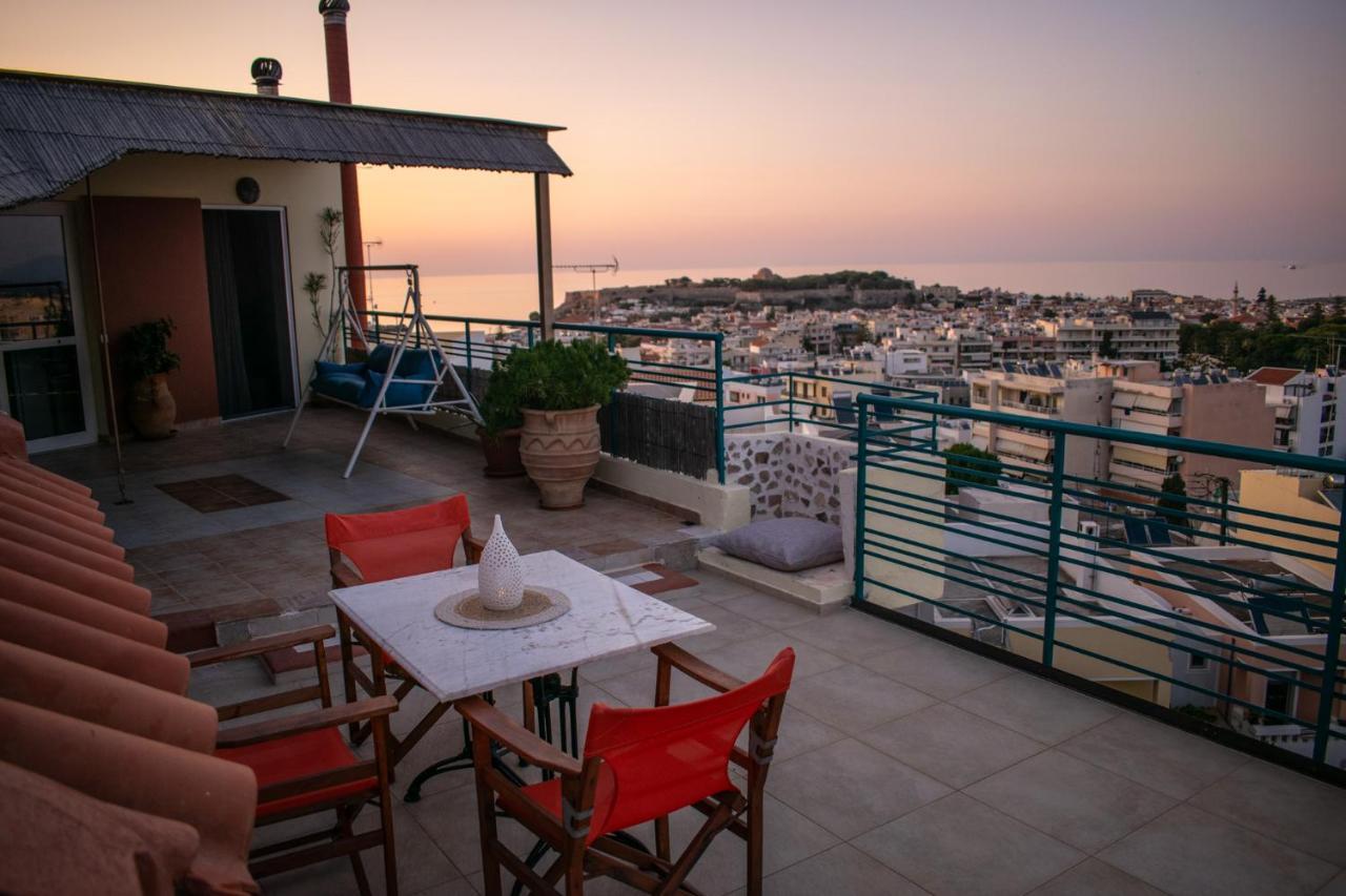 Rooftop With Sea View In Central Rethymno ภายนอก รูปภาพ